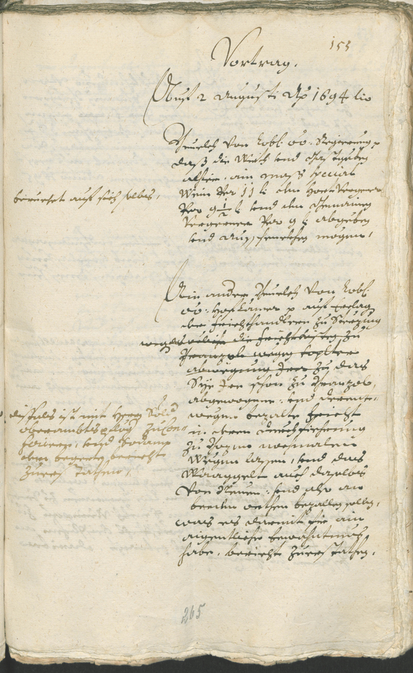 Civic Archives of Bozen-Bolzano - BOhisto Ratsprotokoll 1693/96 