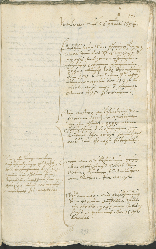 Archivio Storico della Città di Bolzano - BOhisto protocollo consiliare 1693/96 