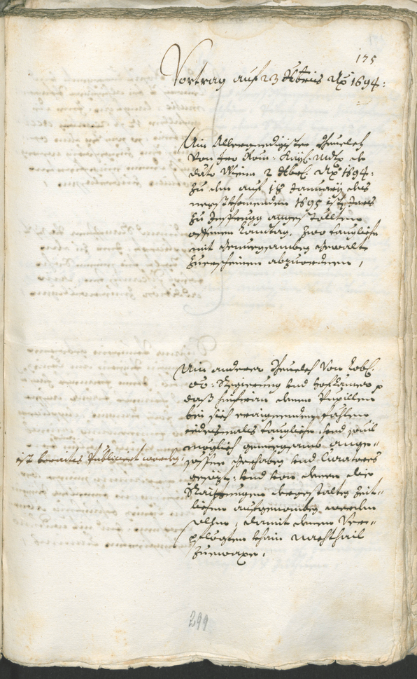 Civic Archives of Bozen-Bolzano - BOhisto Ratsprotokoll 1693/96 