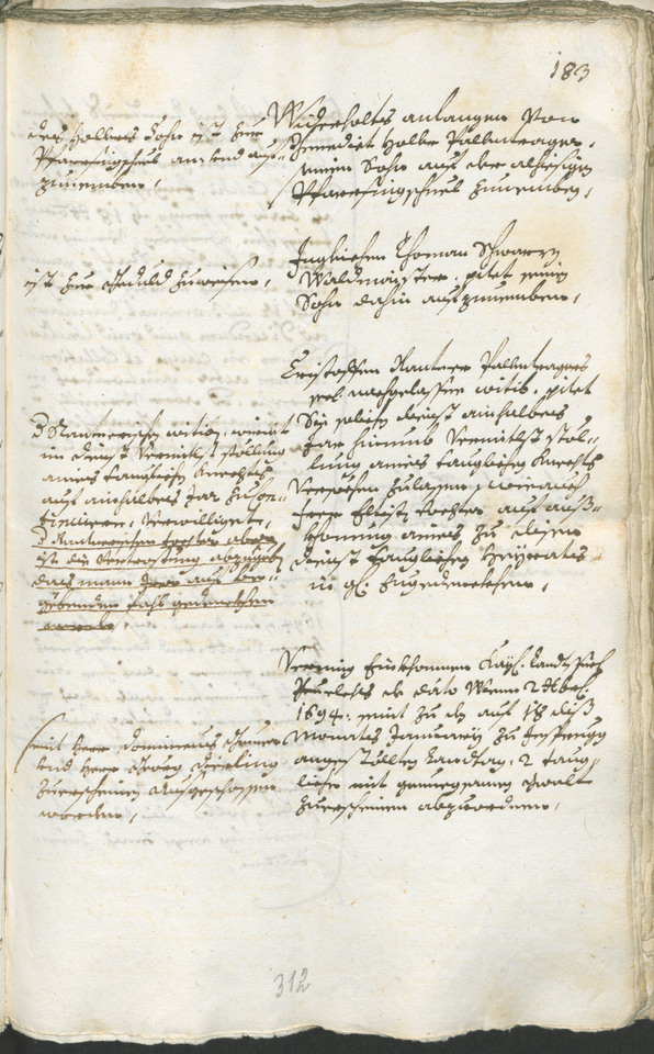 Civic Archives of Bozen-Bolzano - BOhisto Ratsprotokoll 1693/96 