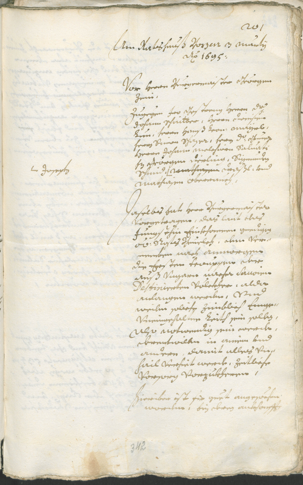 Civic Archives of Bozen-Bolzano - BOhisto Ratsprotokoll 1693/96 