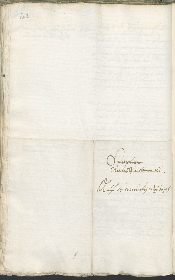 Civic Archives of Bozen-Bolzano - BOhisto Ratsprotokoll 1693/96 