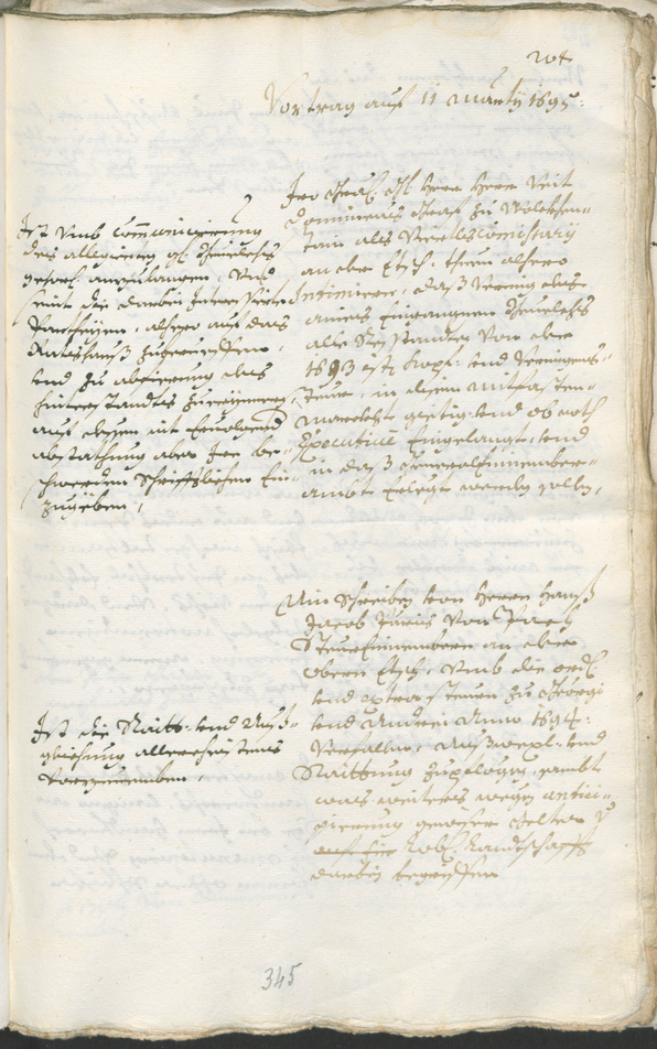 Civic Archives of Bozen-Bolzano - BOhisto Ratsprotokoll 1693/96 