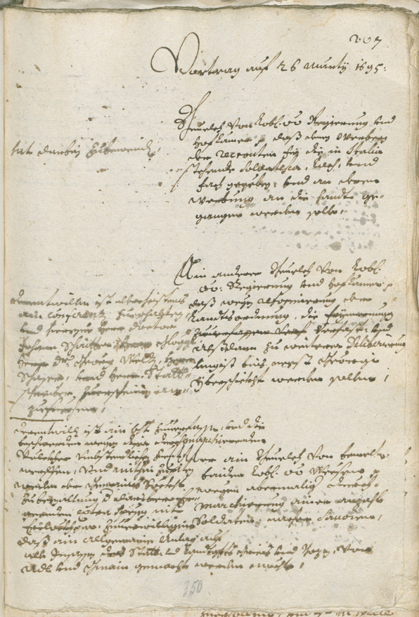 Civic Archives of Bozen-Bolzano - BOhisto Ratsprotokoll 1693/96 