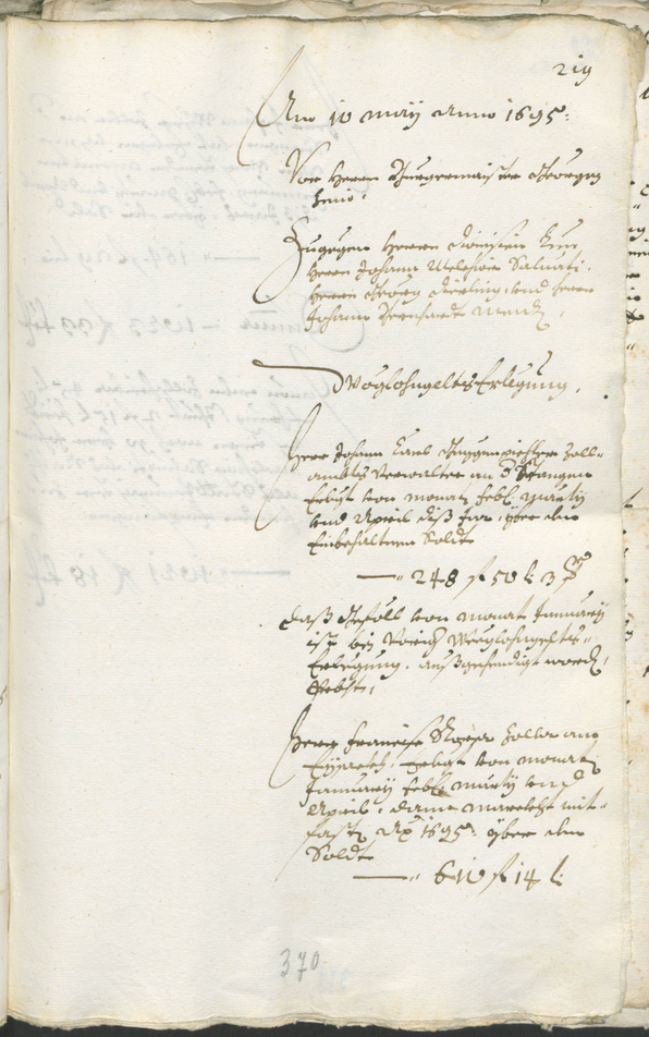 Civic Archives of Bozen-Bolzano - BOhisto Ratsprotokoll 1693/96 