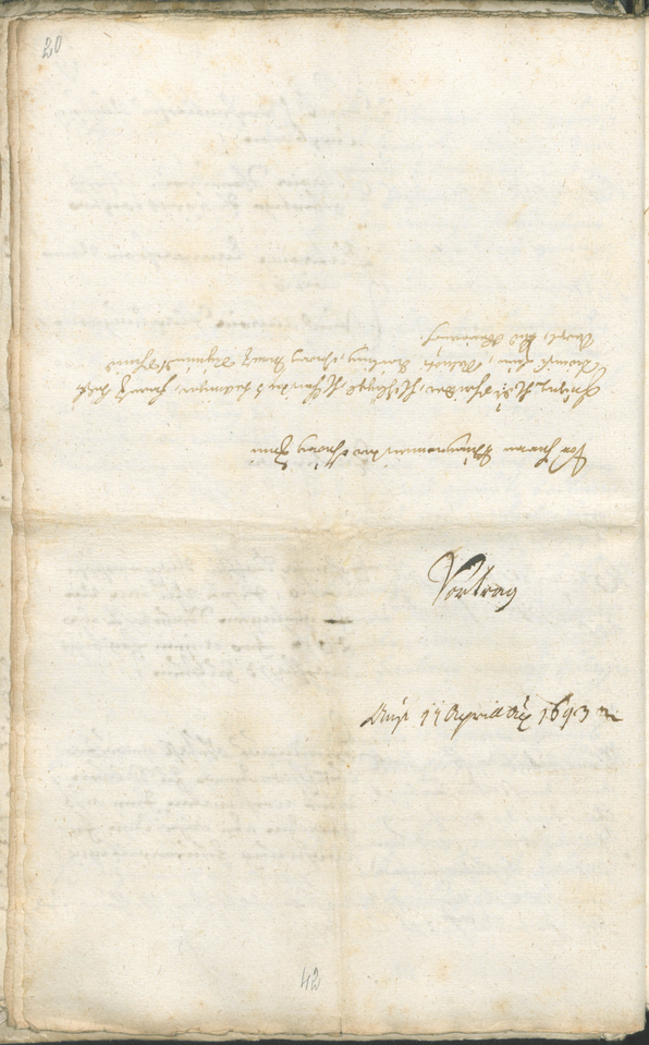 Civic Archives of Bozen-Bolzano - BOhisto Ratsprotokoll 1693/96 