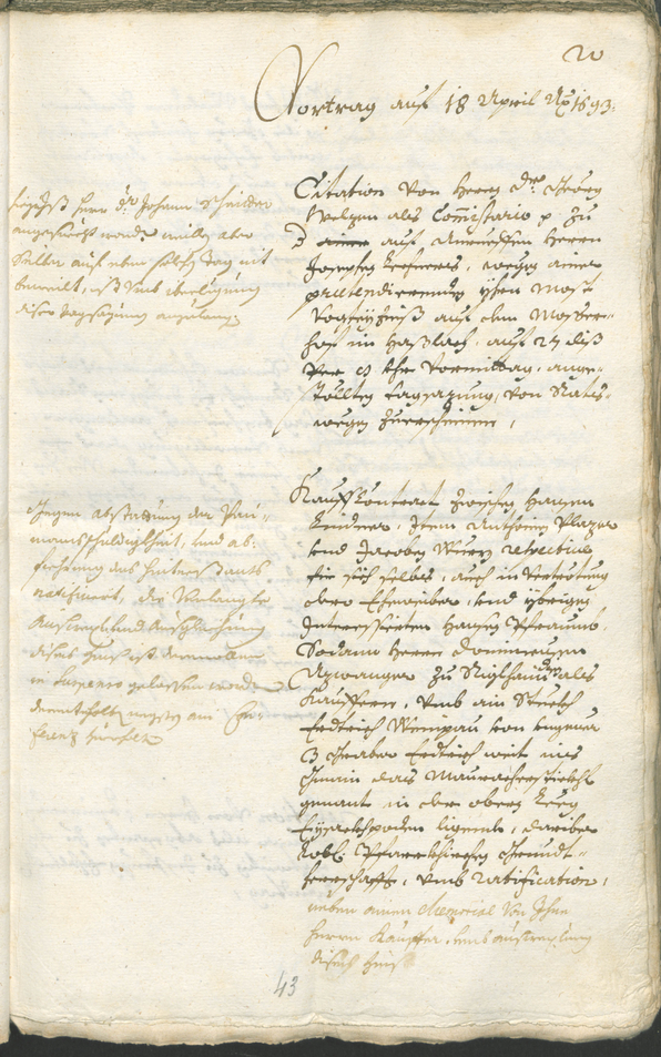 Civic Archives of Bozen-Bolzano - BOhisto Ratsprotokoll 1693/96 