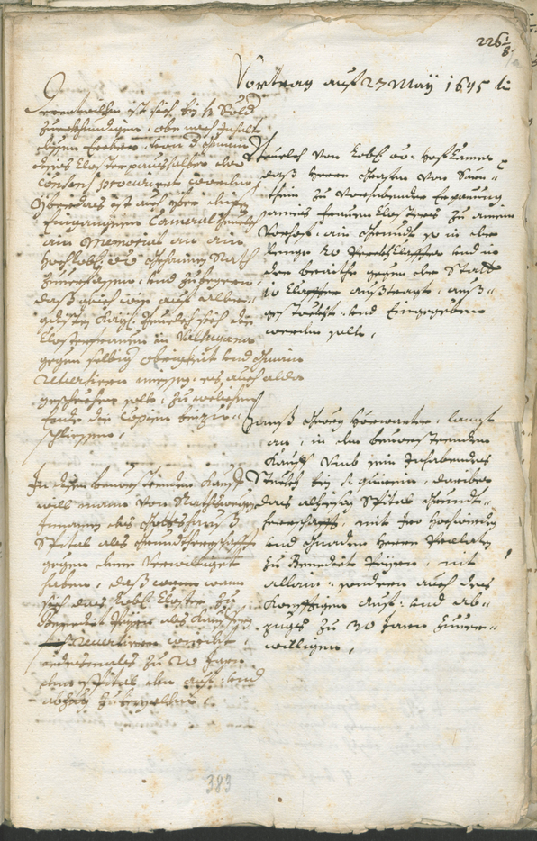 Civic Archives of Bozen-Bolzano - BOhisto Ratsprotokoll 1693/96 