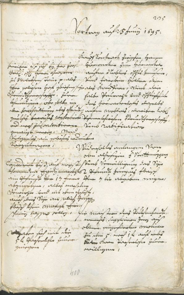 Civic Archives of Bozen-Bolzano - BOhisto Ratsprotokoll 1693/96 