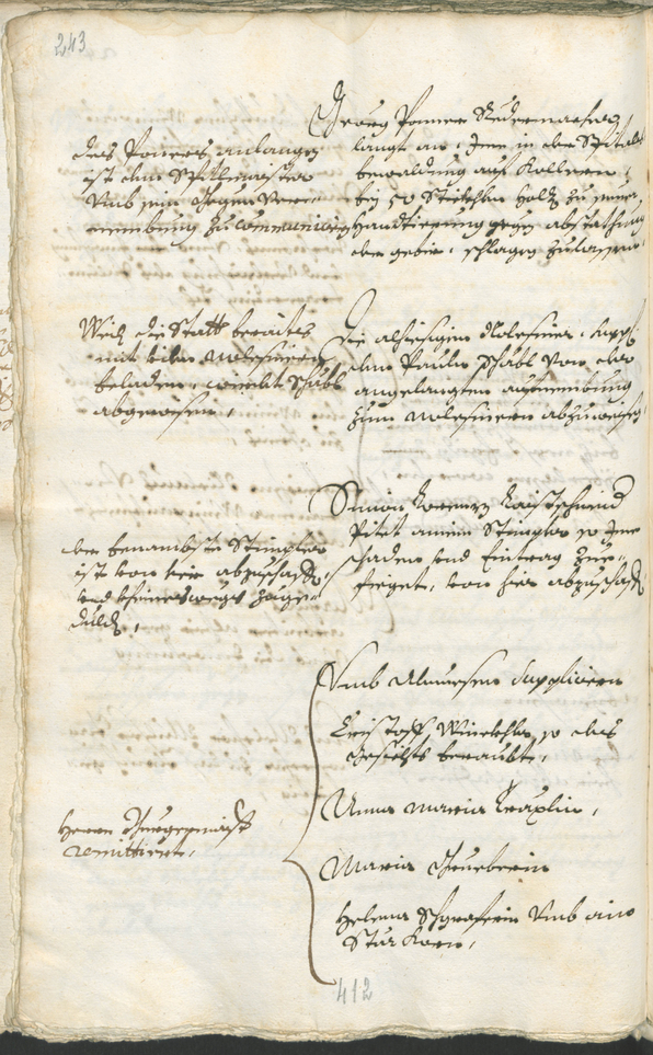 Stadtarchiv Bozen - BOhisto Ratsprotokoll 1693/96 