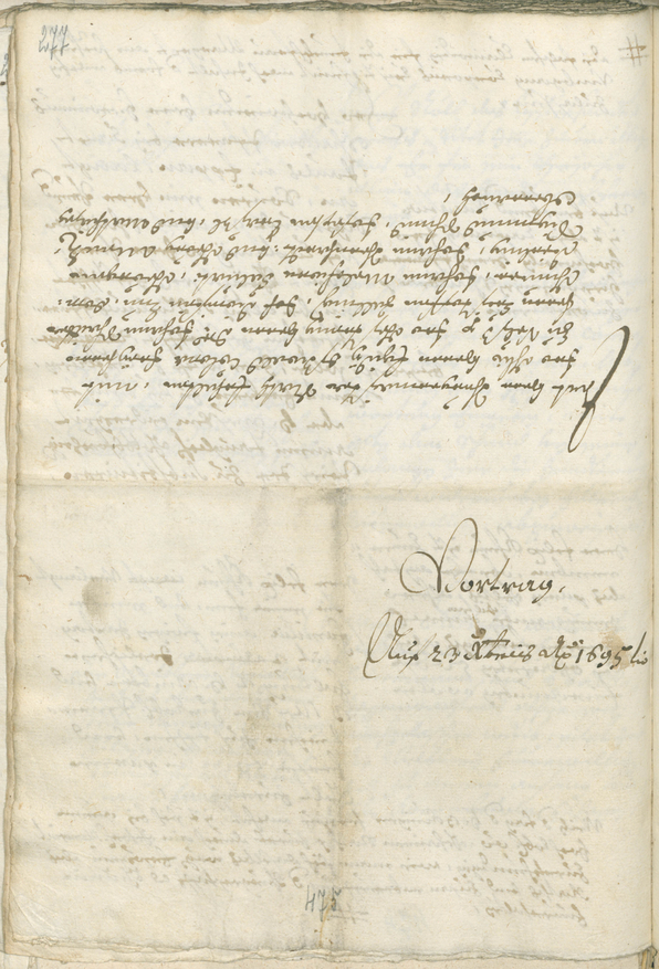 Stadtarchiv Bozen - BOhisto Ratsprotokoll 1693/96 