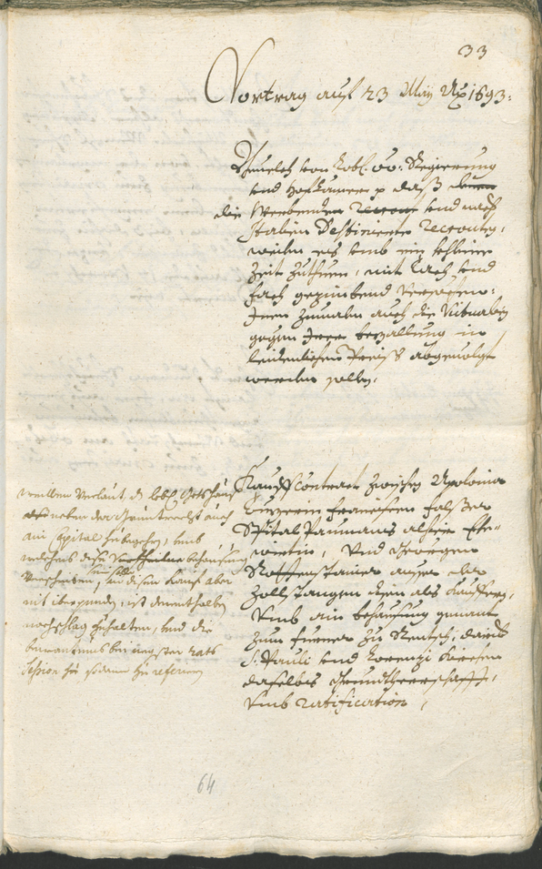 Civic Archives of Bozen-Bolzano - BOhisto Ratsprotokoll 1693/96 