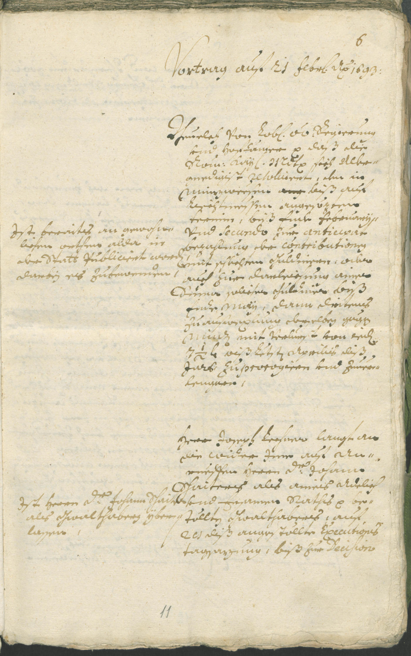 Stadtarchiv Bozen - BOhisto Ratsprotokoll 1693/96 
