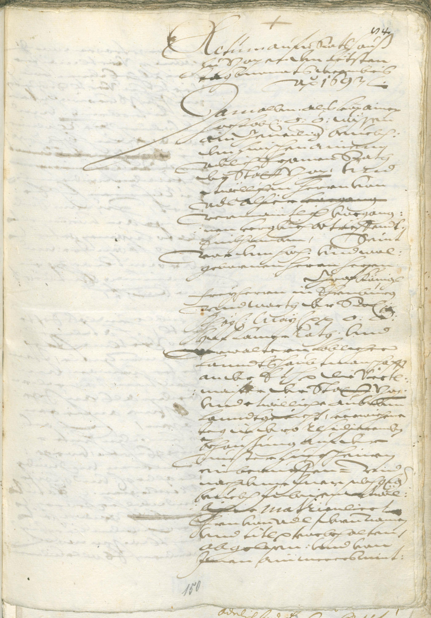 Stadtarchiv Bozen - BOhisto Ratsprotokoll 1693/96 
