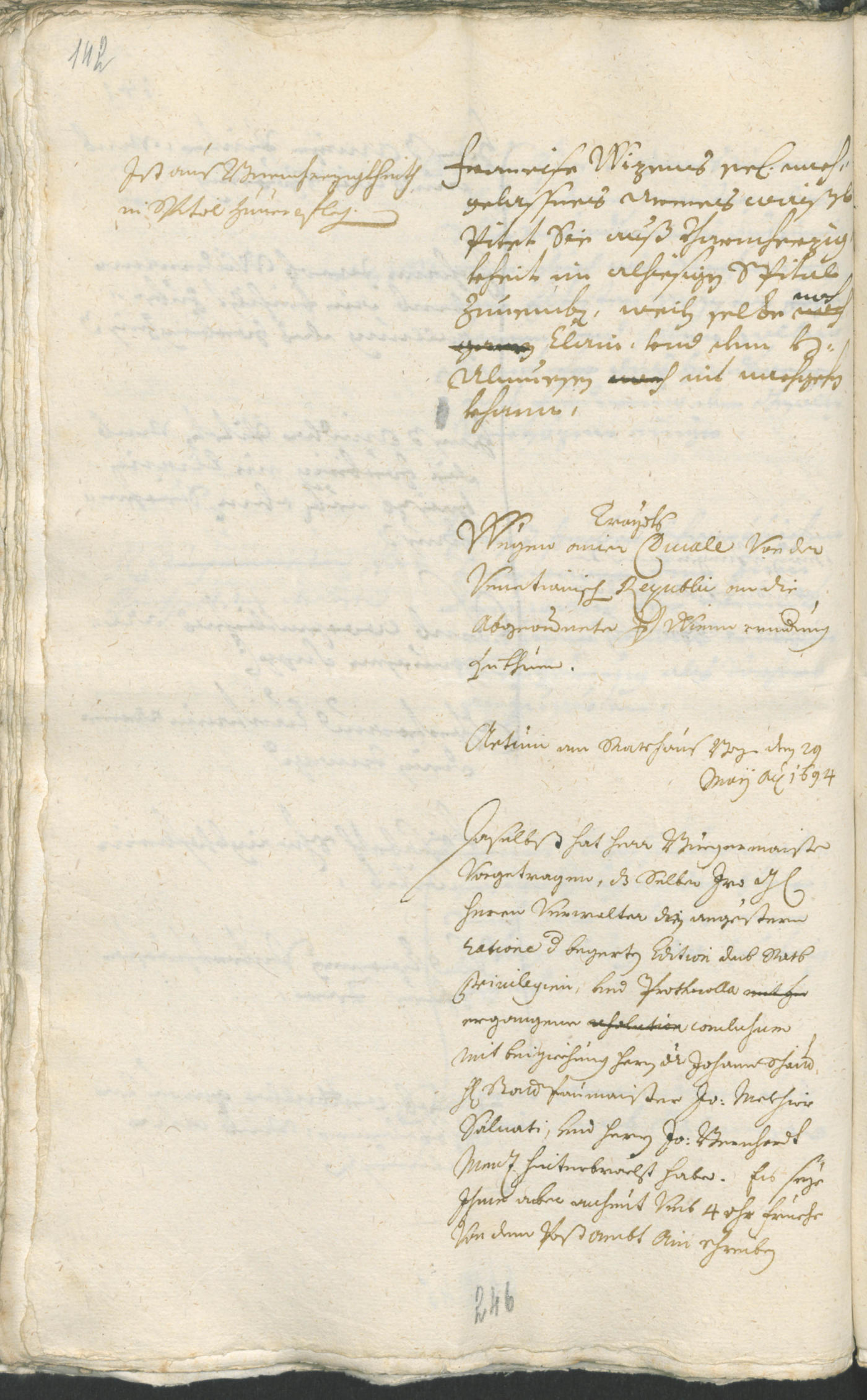 Civic Archives of Bozen-Bolzano - BOhisto Ratsprotokoll 1693/96 