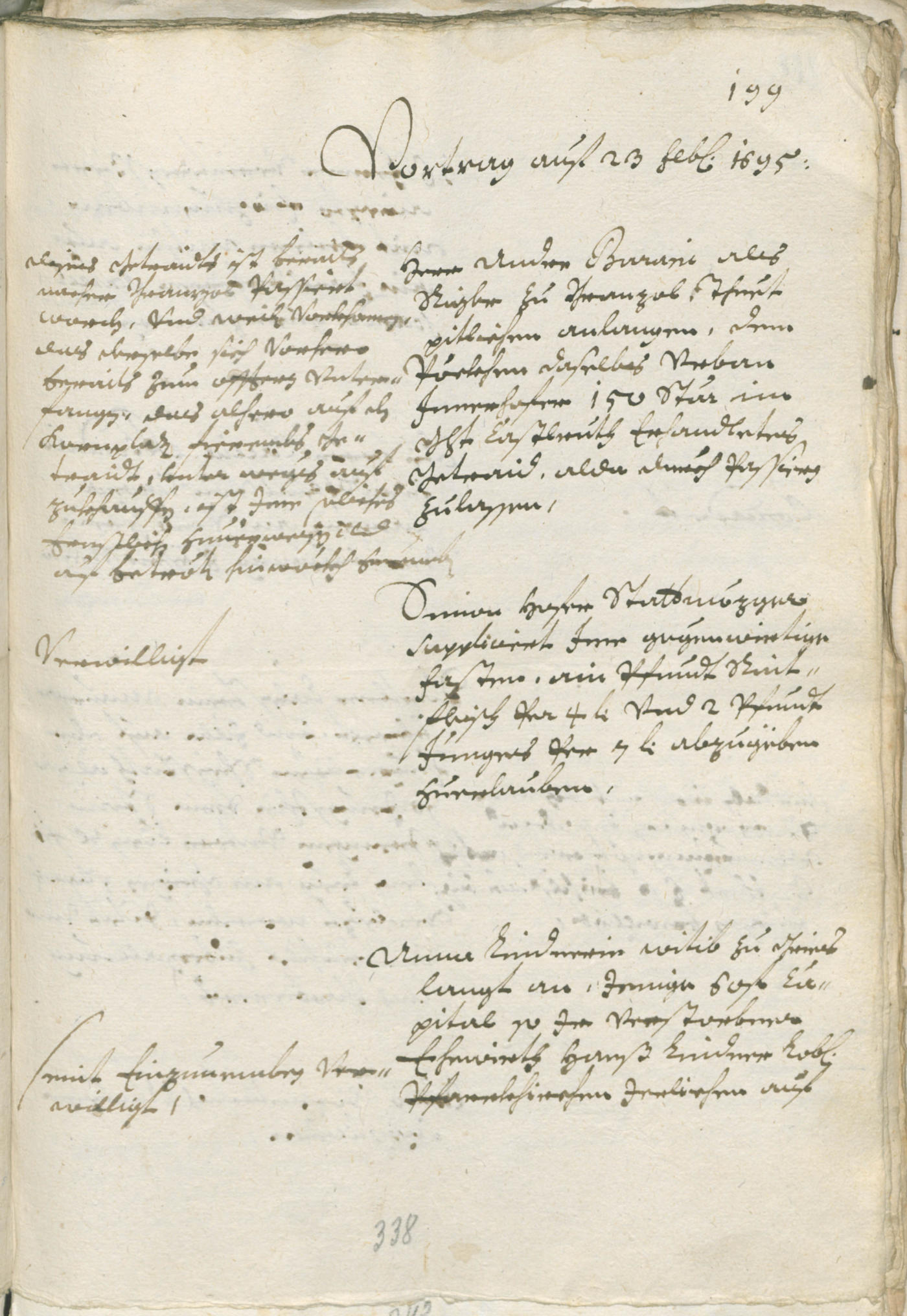Civic Archives of Bozen-Bolzano - BOhisto Ratsprotokoll 1693/96 