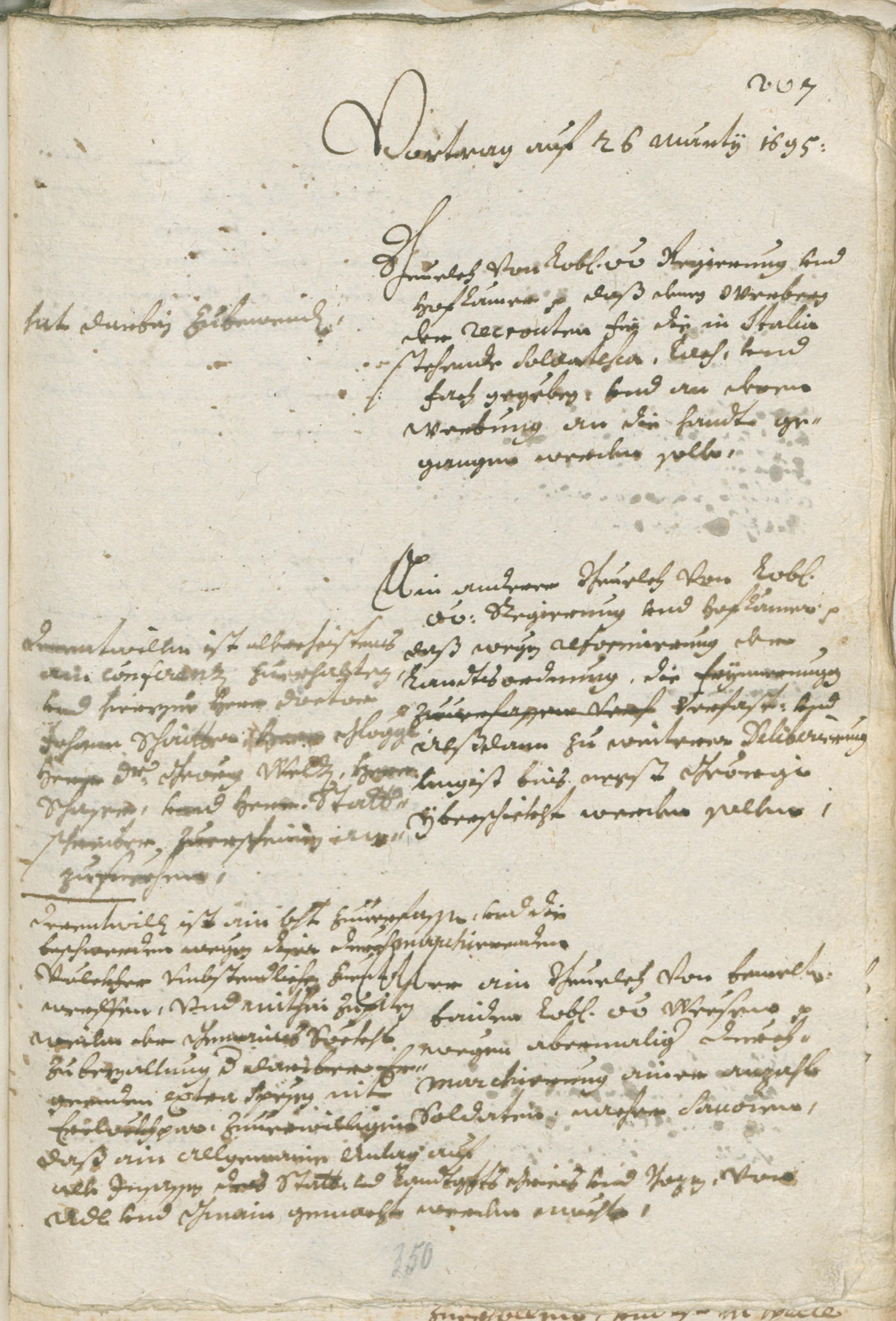 Civic Archives of Bozen-Bolzano - BOhisto Ratsprotokoll 1693/96 