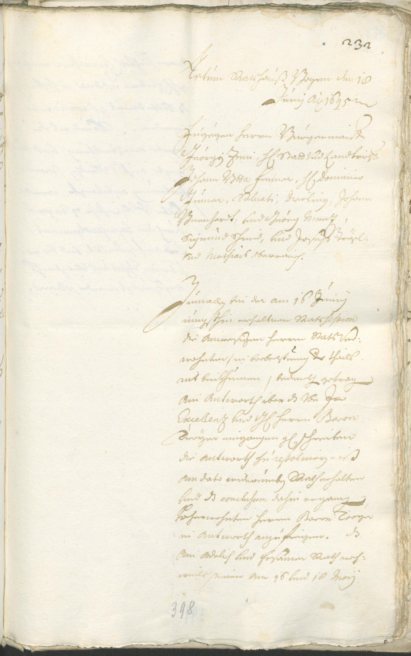 Stadtarchiv Bozen - BOhisto Ratsprotokoll 1693/96 