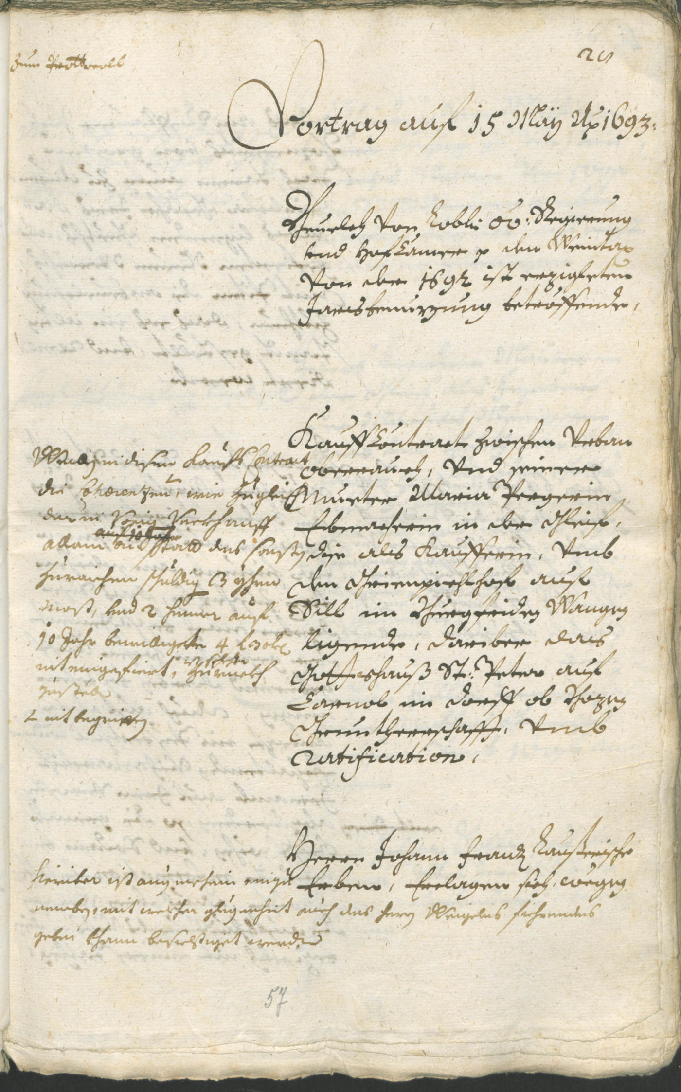 Civic Archives of Bozen-Bolzano - BOhisto Ratsprotokoll 1693/96 