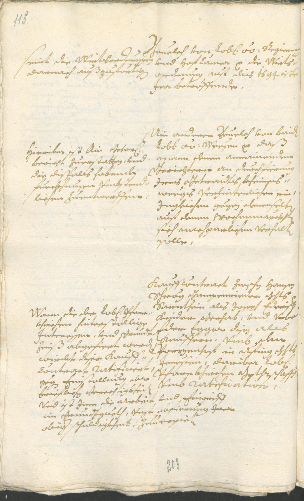 Stadtarchiv Bozen - BOhisto Ratsprotokoll 1693/96 