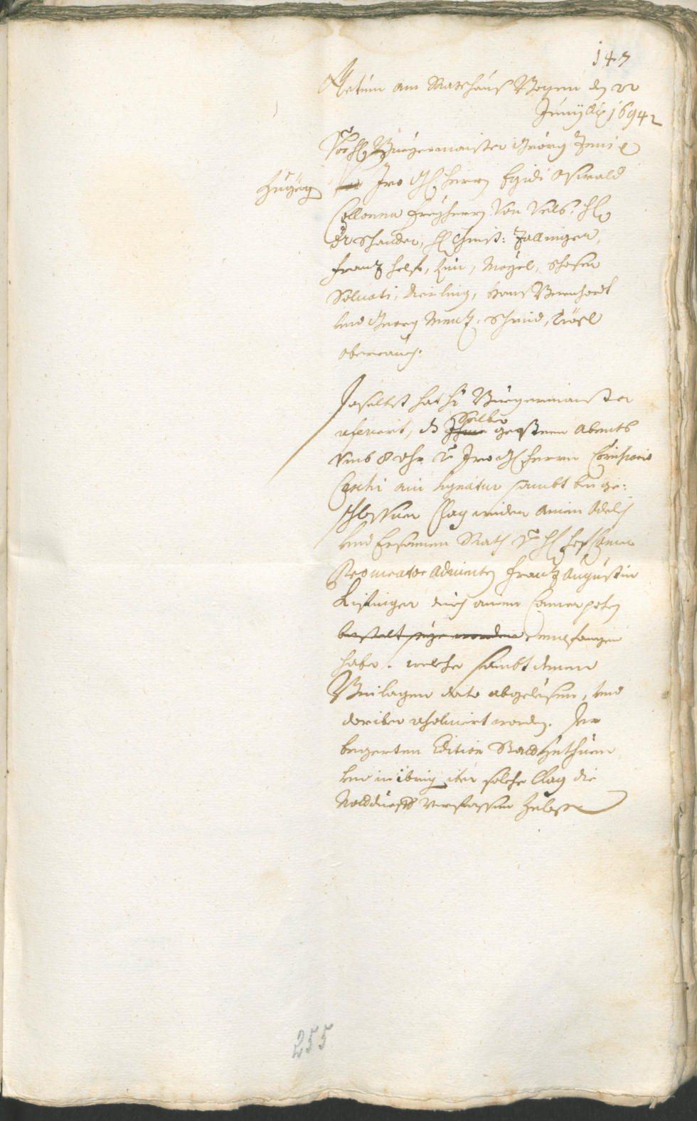 Civic Archives of Bozen-Bolzano - BOhisto Ratsprotokoll 1693/96 