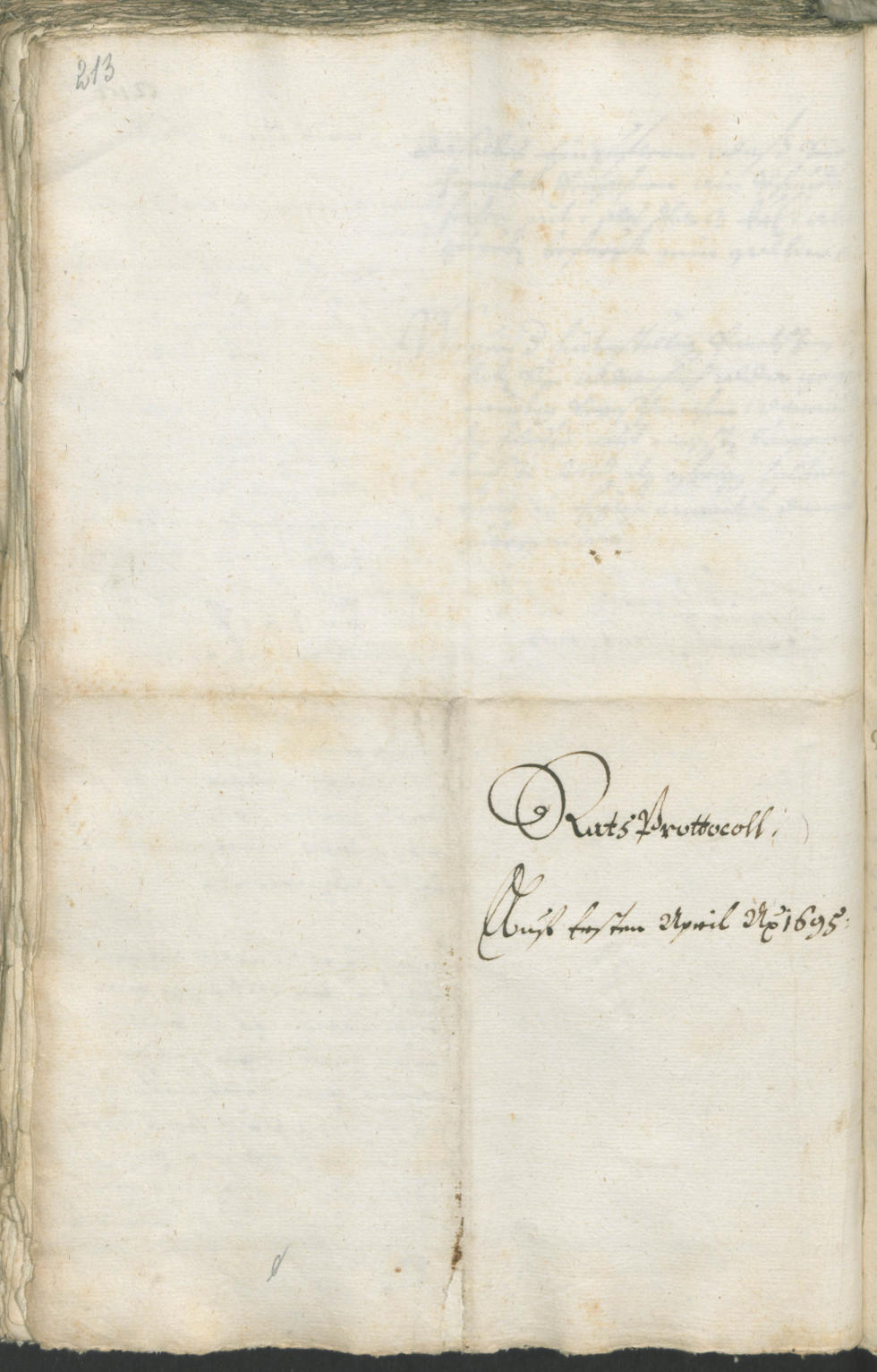 Civic Archives of Bozen-Bolzano - BOhisto Ratsprotokoll 1693/96 