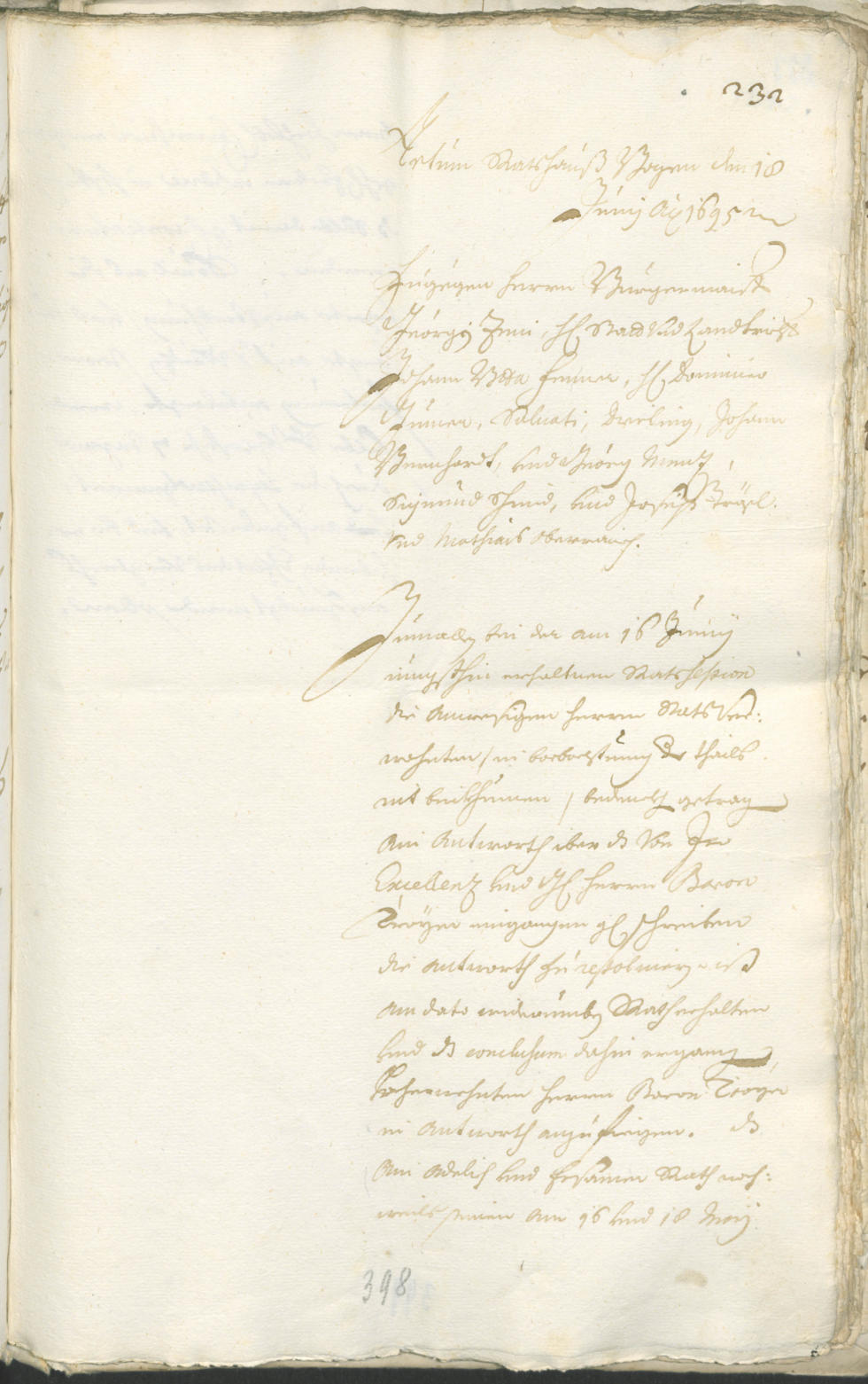 Stadtarchiv Bozen - BOhisto Ratsprotokoll 1693/96 
