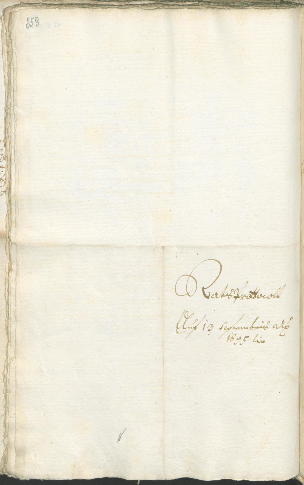 Civic Archives of Bozen-Bolzano - BOhisto Ratsprotokoll 1693/96 