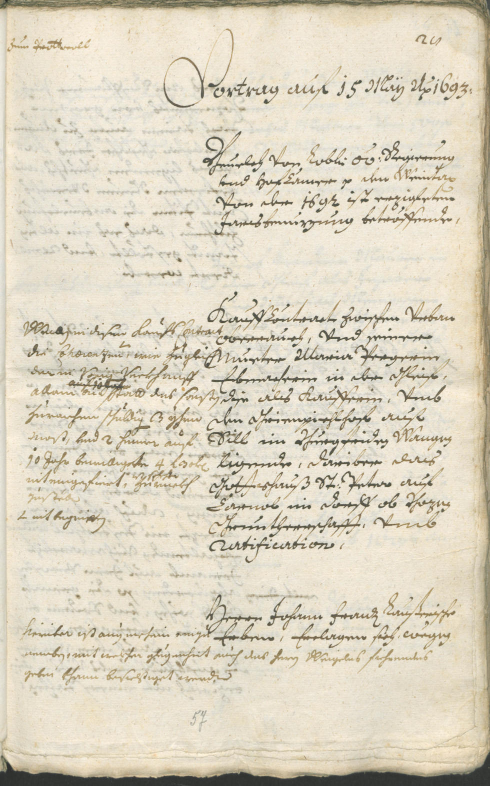 Civic Archives of Bozen-Bolzano - BOhisto Ratsprotokoll 1693/96 