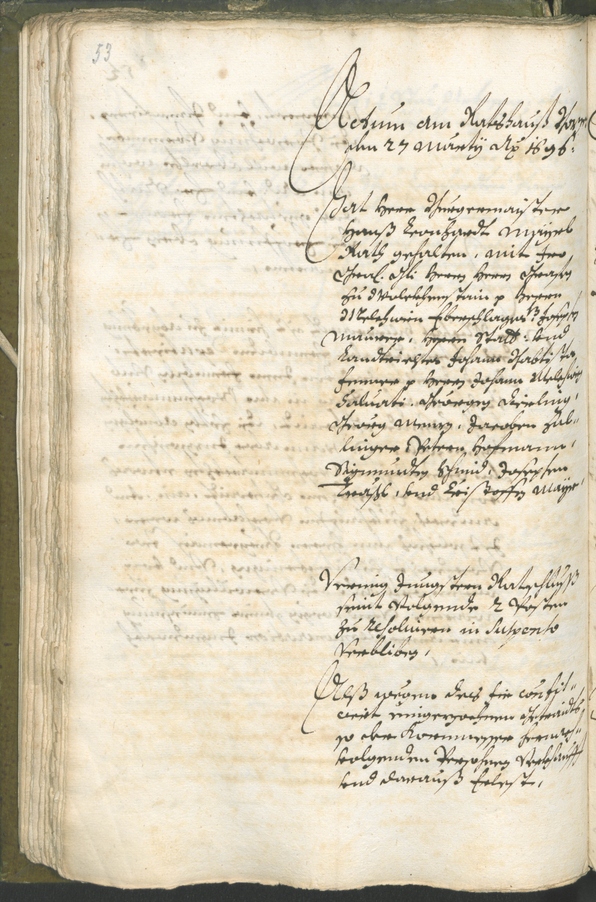 Civic Archives of Bozen-Bolzano - BOhisto Ratsprotokoll 1696/99 