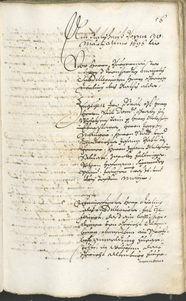 Stadtarchiv Bozen - BOhisto Ratsprotokoll 1696/99 