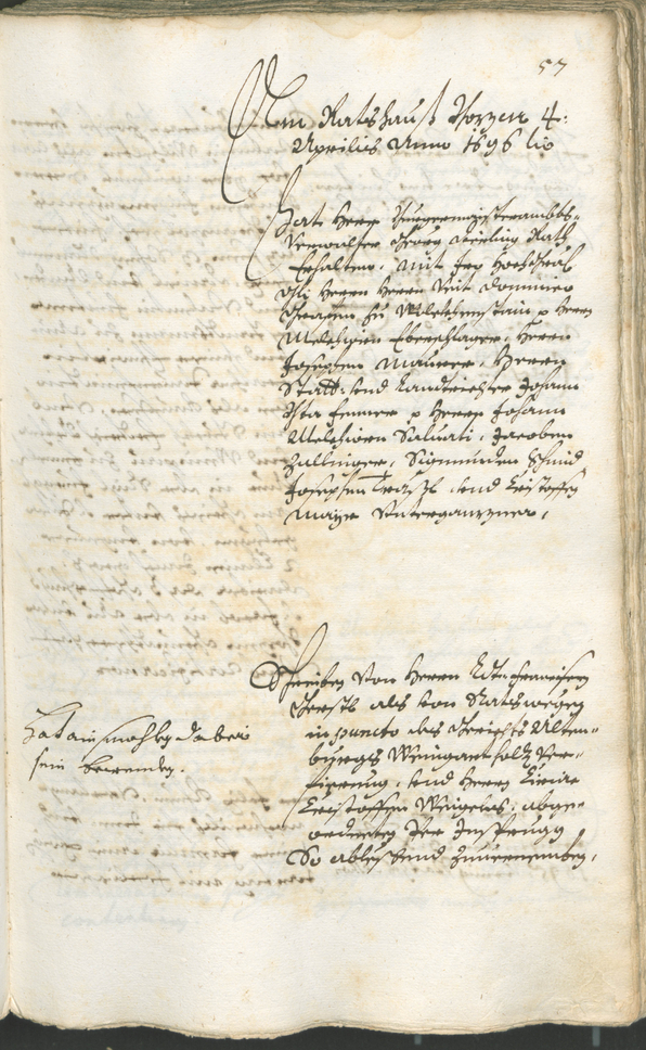 Civic Archives of Bozen-Bolzano - BOhisto Ratsprotokoll 1696/99 