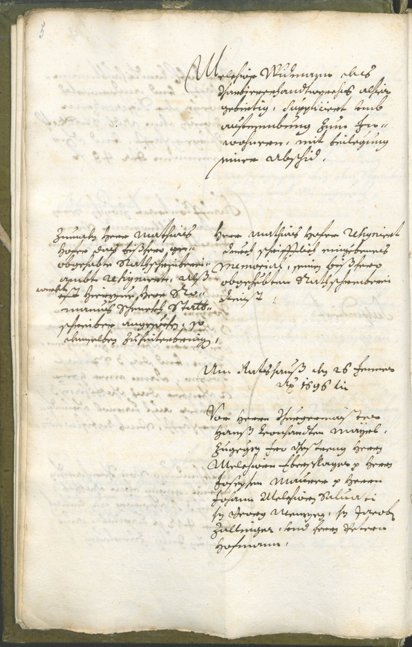 Civic Archives of Bozen-Bolzano - BOhisto Ratsprotokoll 1696/99 