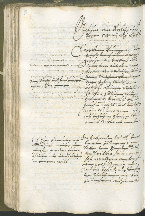 Stadtarchiv Bozen - BOhisto Ratsprotokoll 1696/99 