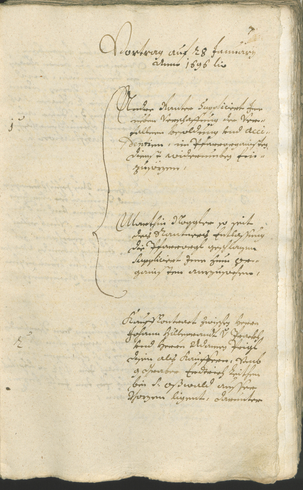 Civic Archives of Bozen-Bolzano - BOhisto Ratsprotokoll 1696/99 