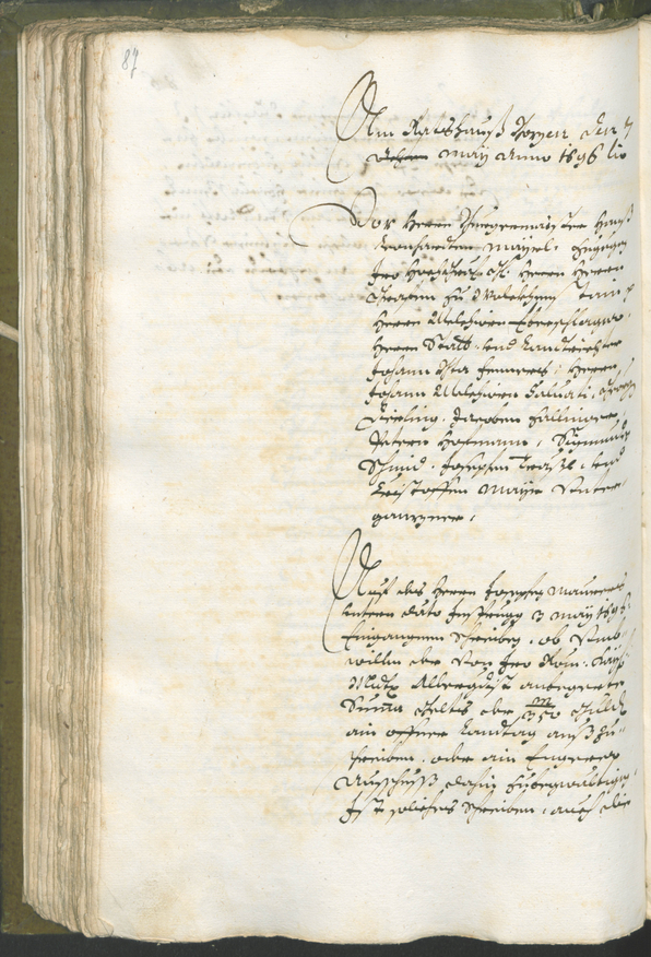 Archivio Storico della Città di Bolzano - BOhisto protocollo consiliare 1696/99 