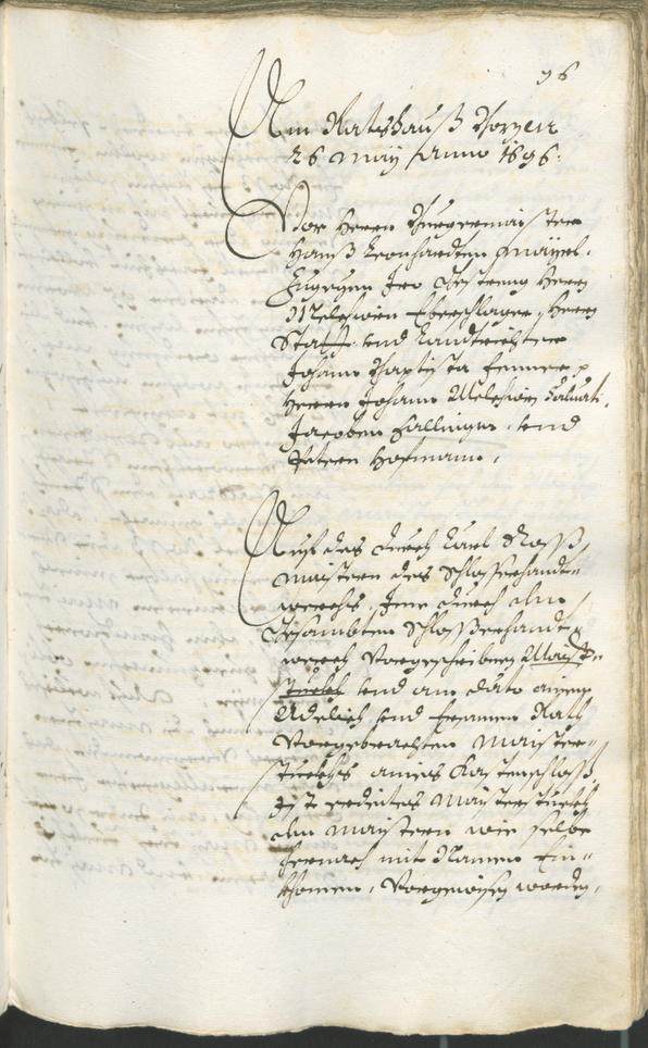 Stadtarchiv Bozen - BOhisto Ratsprotokoll 1696/99 