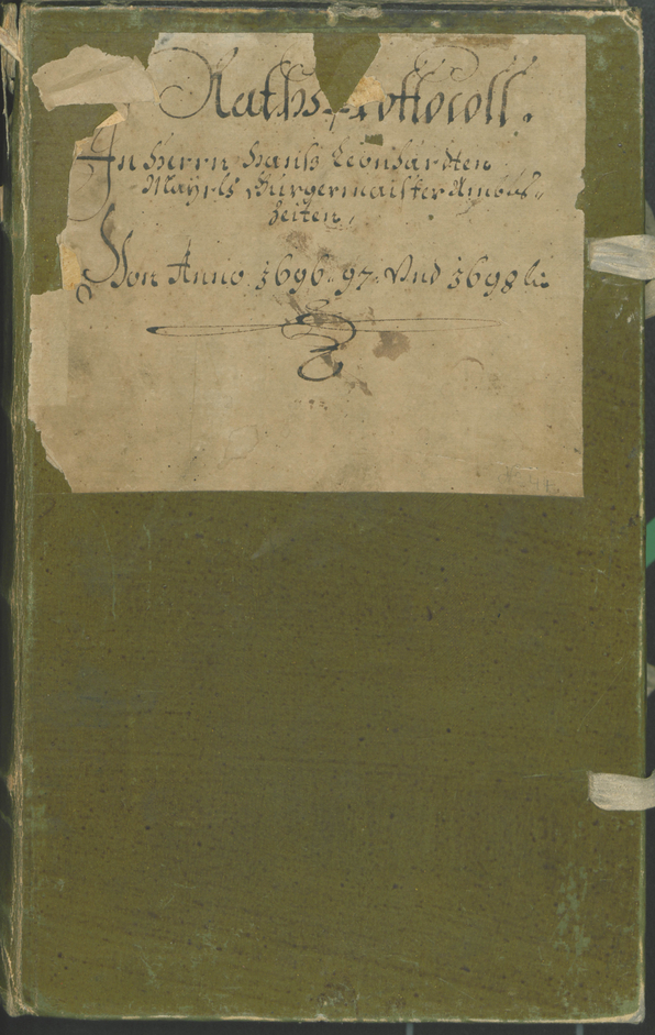 Stadtarchiv Bozen - BOhisto Ratsprotokoll 1696/99 