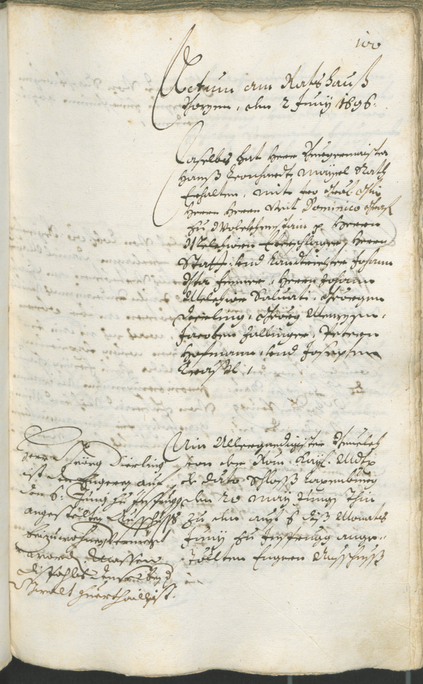 Civic Archives of Bozen-Bolzano - BOhisto Ratsprotokoll 1696/99 