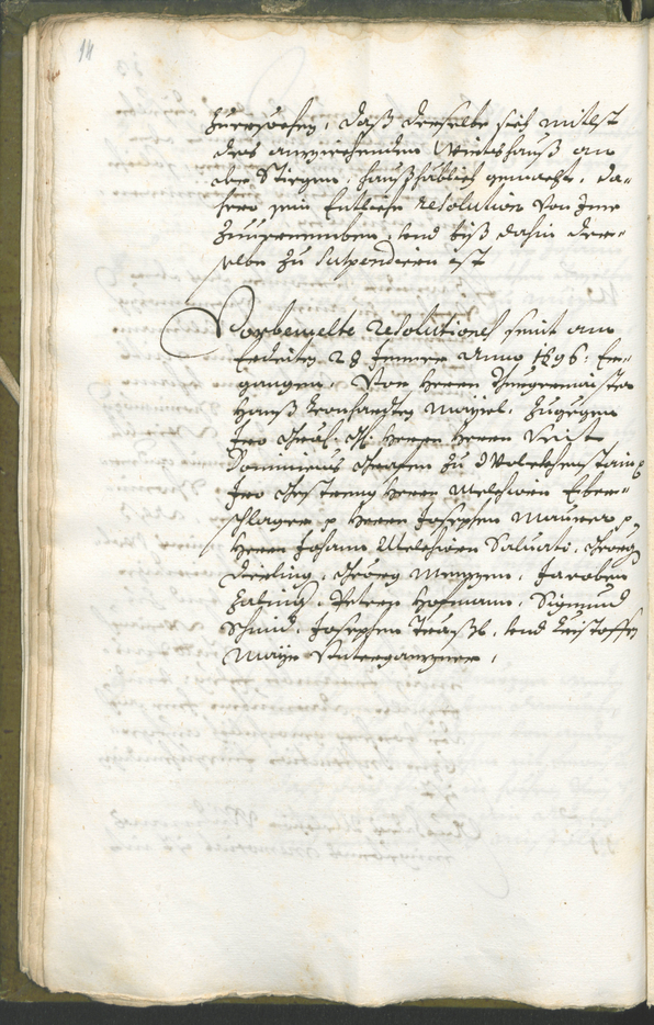 Stadtarchiv Bozen - BOhisto Ratsprotokoll 1696/99 