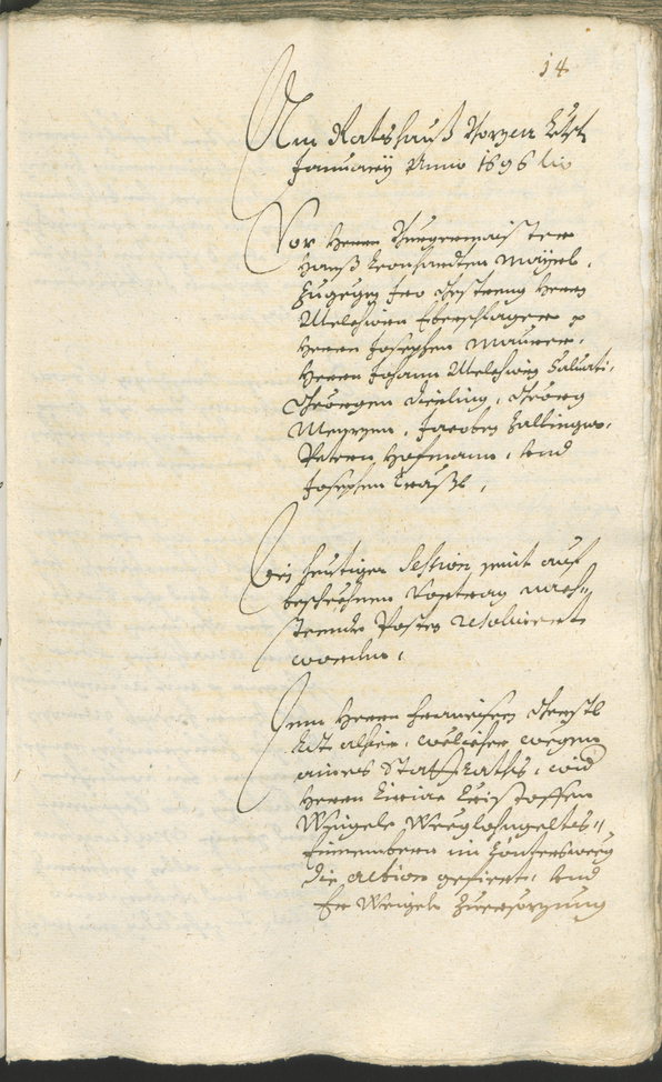 Civic Archives of Bozen-Bolzano - BOhisto Ratsprotokoll 1696/99 