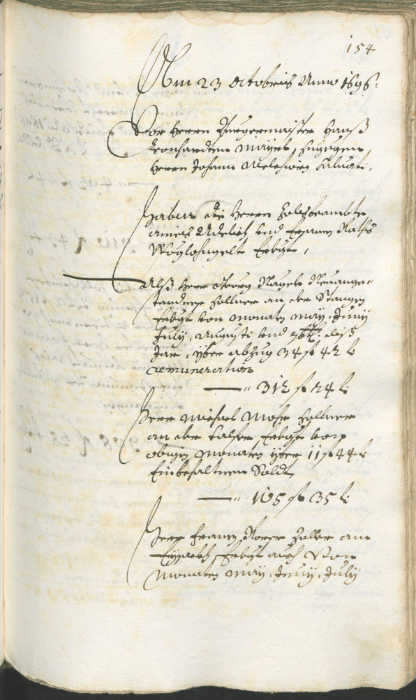 Stadtarchiv Bozen - BOhisto Ratsprotokoll 1696/99 