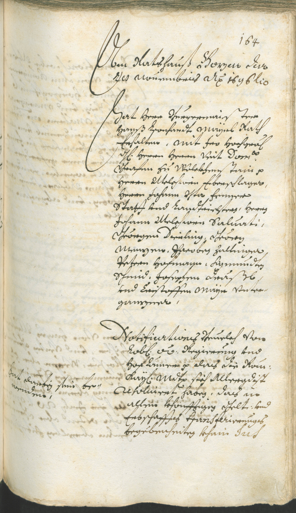 Stadtarchiv Bozen - BOhisto Ratsprotokoll 1696/99 