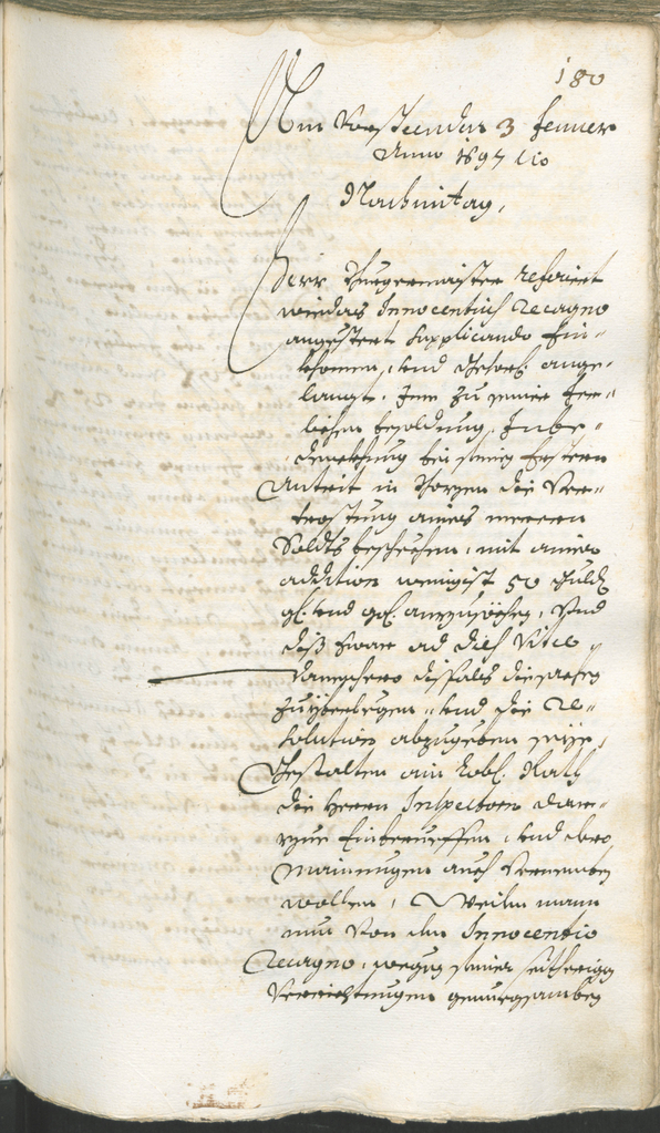 Stadtarchiv Bozen - BOhisto Ratsprotokoll 1696/99 