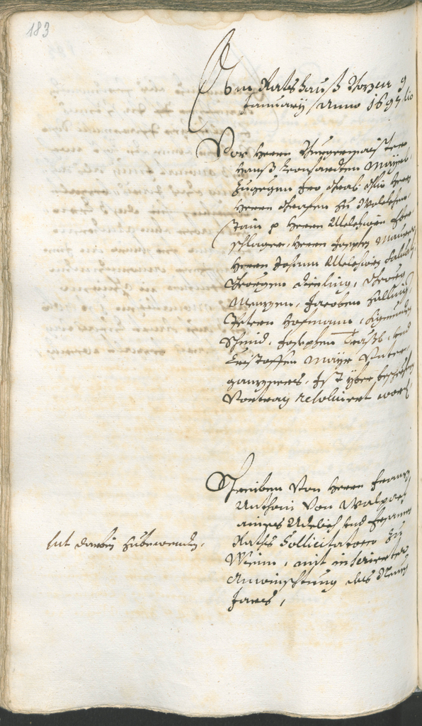 Civic Archives of Bozen-Bolzano - BOhisto Ratsprotokoll 1696/99 