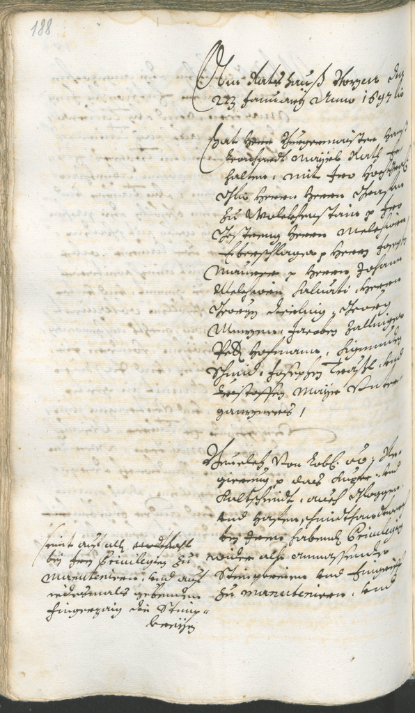 Stadtarchiv Bozen - BOhisto Ratsprotokoll 1696/99 