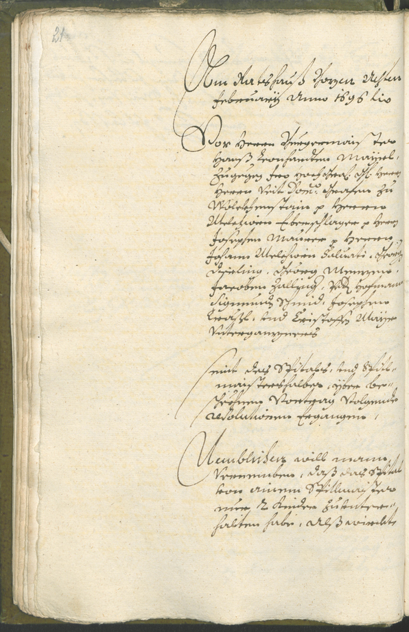 Civic Archives of Bozen-Bolzano - BOhisto Ratsprotokoll 1696/99 