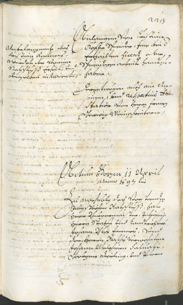 Civic Archives of Bozen-Bolzano - BOhisto Ratsprotokoll 1696/99 