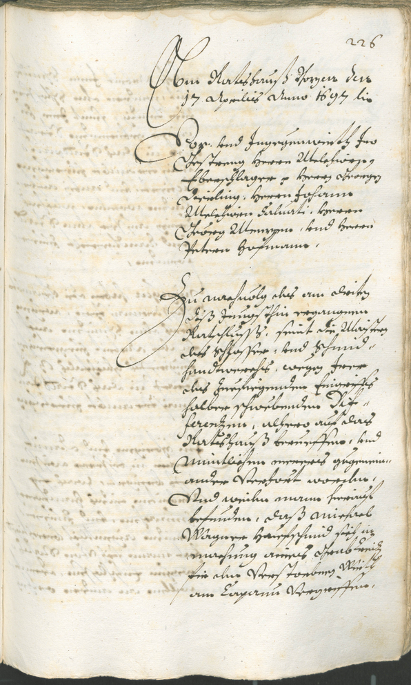 Stadtarchiv Bozen - BOhisto Ratsprotokoll 1696/99 