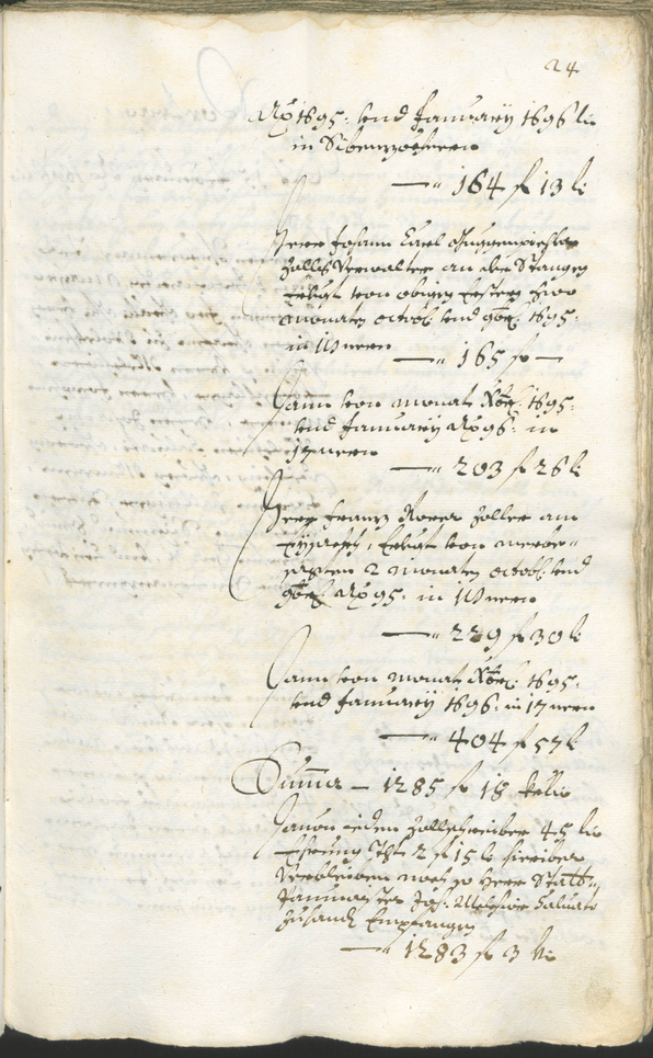 Stadtarchiv Bozen - BOhisto Ratsprotokoll 1696/99 